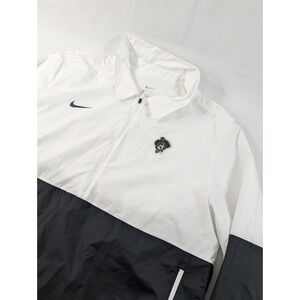 Nike Oklahoma State Football On Field 1/2 Zip Coach  Jacket Men's Large White